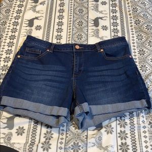 Blue jean shorts